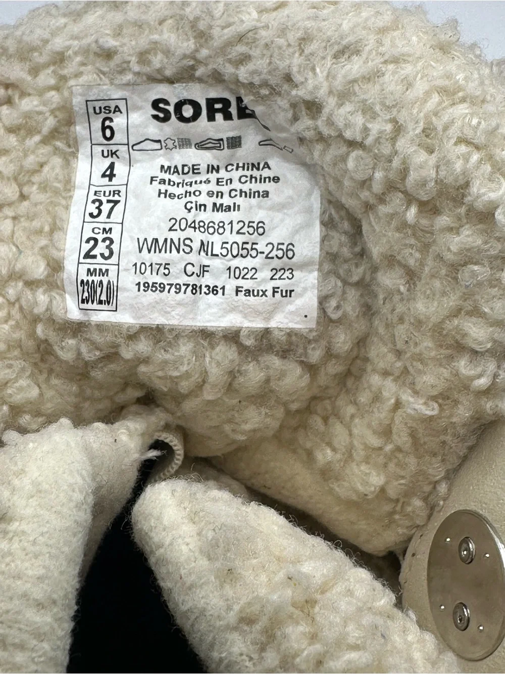 Sorel Brown Suede Lace-Up Winter Boots with Faux Fur Sherpa Collar